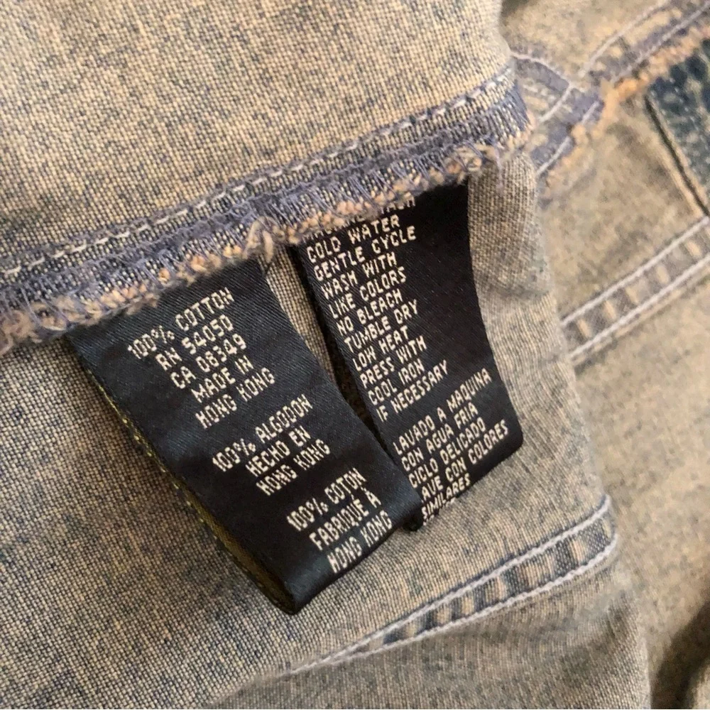 Vintage RL67 Ralph Lauren Denim Trucker Jacket Americana Chore Jacket Cotton - Picture 6 of 6